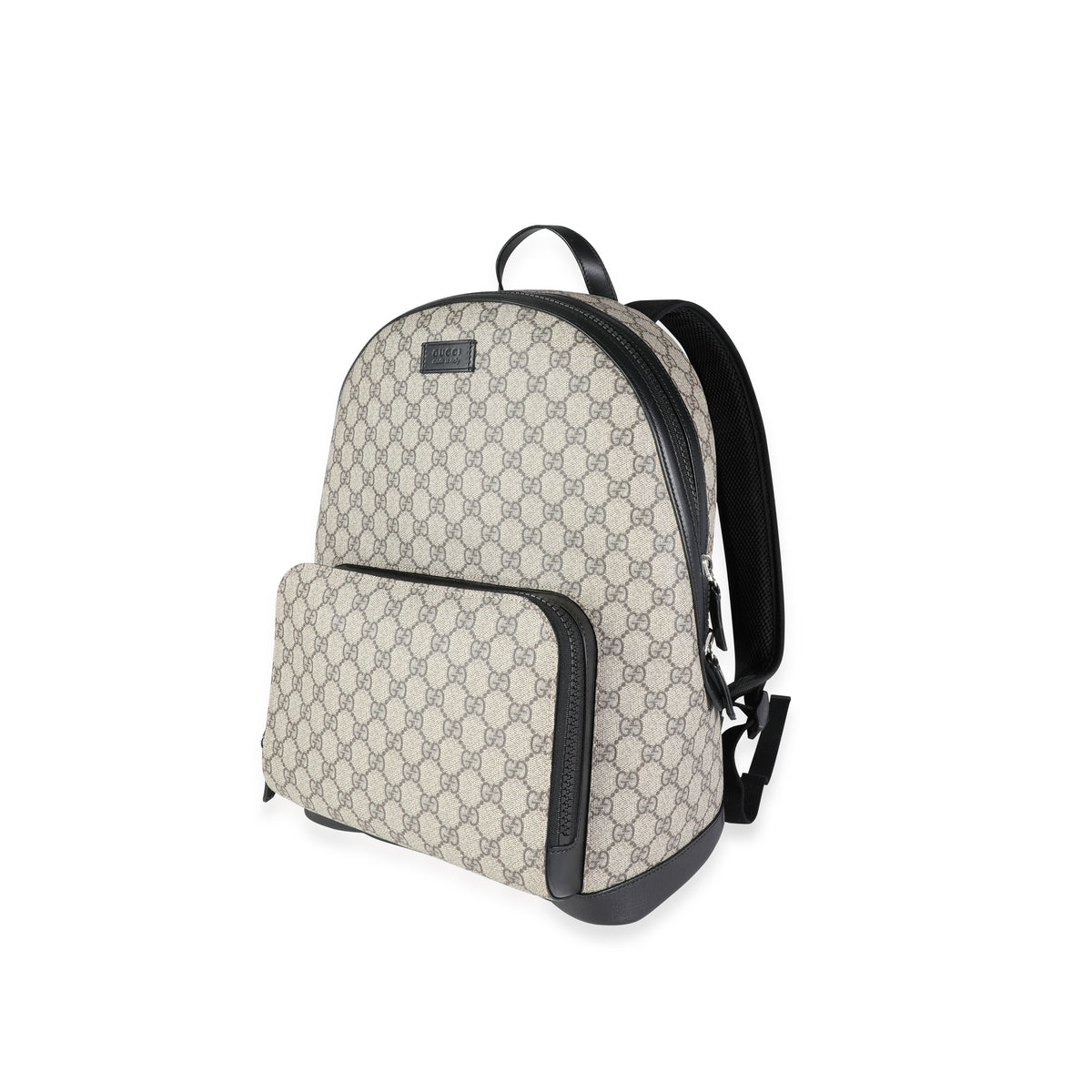 Gucci GG Supreme Canvas & Black Leather Small Eden Backpack