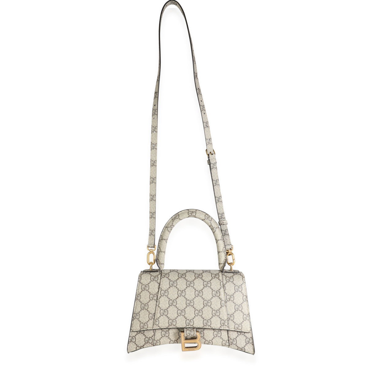 Gucci x Balenciaga The Hacker Project Small Hourglass Bag White in  Canvas/Leather with Silver-tone - US