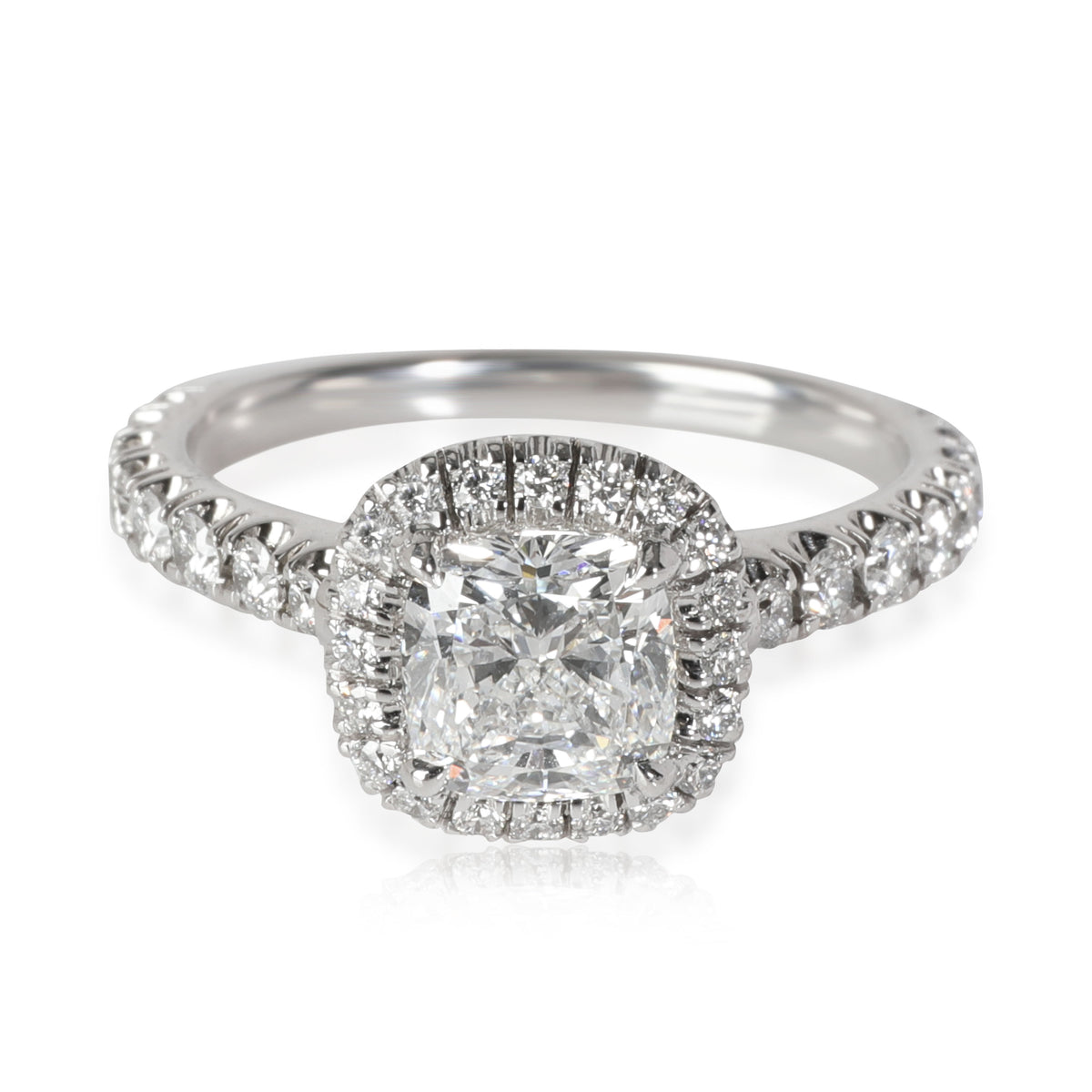 Cartier Destinee Diamond Engagement Ring in Platinum D IF 1.55 CTW