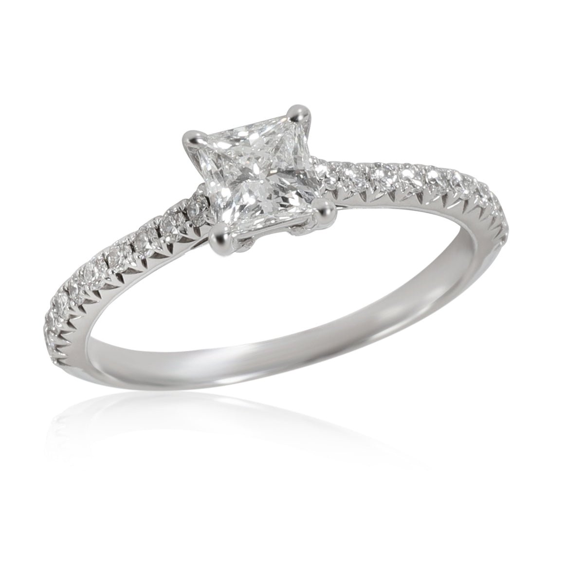 Tiffany & Co. Novo Diamond Engagement Ring in Platinum G VS1 0.59CTW