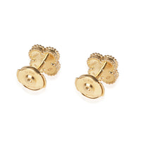 Van Cleef & Arpels Sweet Alhambra Onyx Earrings in 18k Yellow Gold