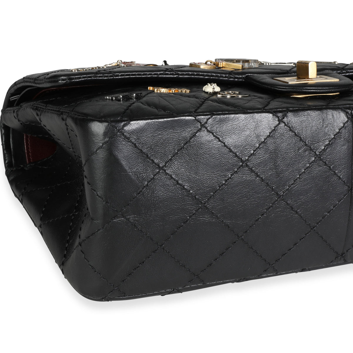 Chanel Reissue 2.55 Classic Double Flap Quilted Aged 226 Black - US