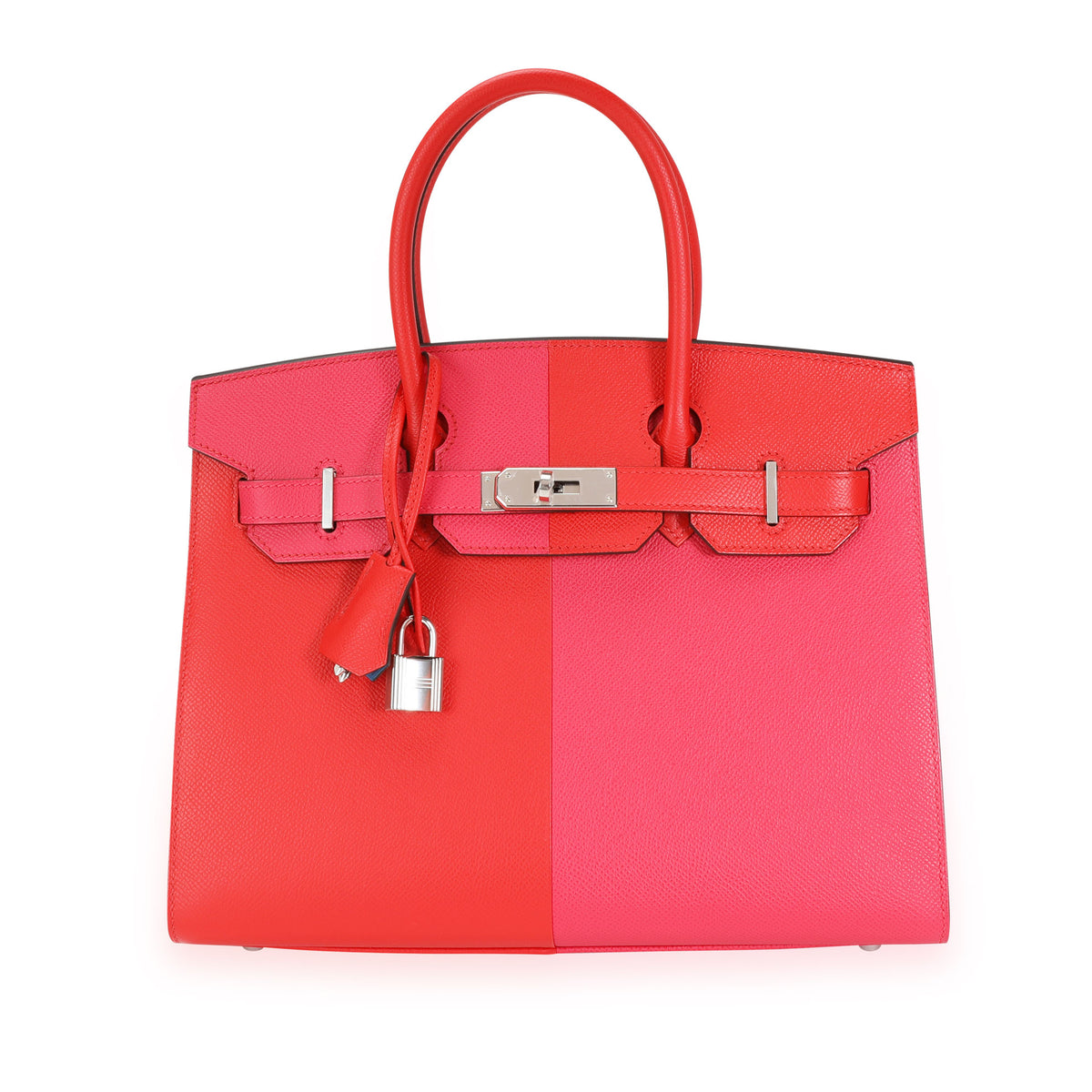 NIB Hermes Rouge De Coeur Rose Extreme Epsom Sellier Birkin 30 PHW myGemma JP Item 116487