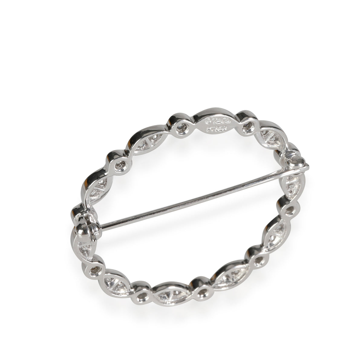 Tiffany & Co. Diamond Circle Brooch in 950 Platinum 1 CTW