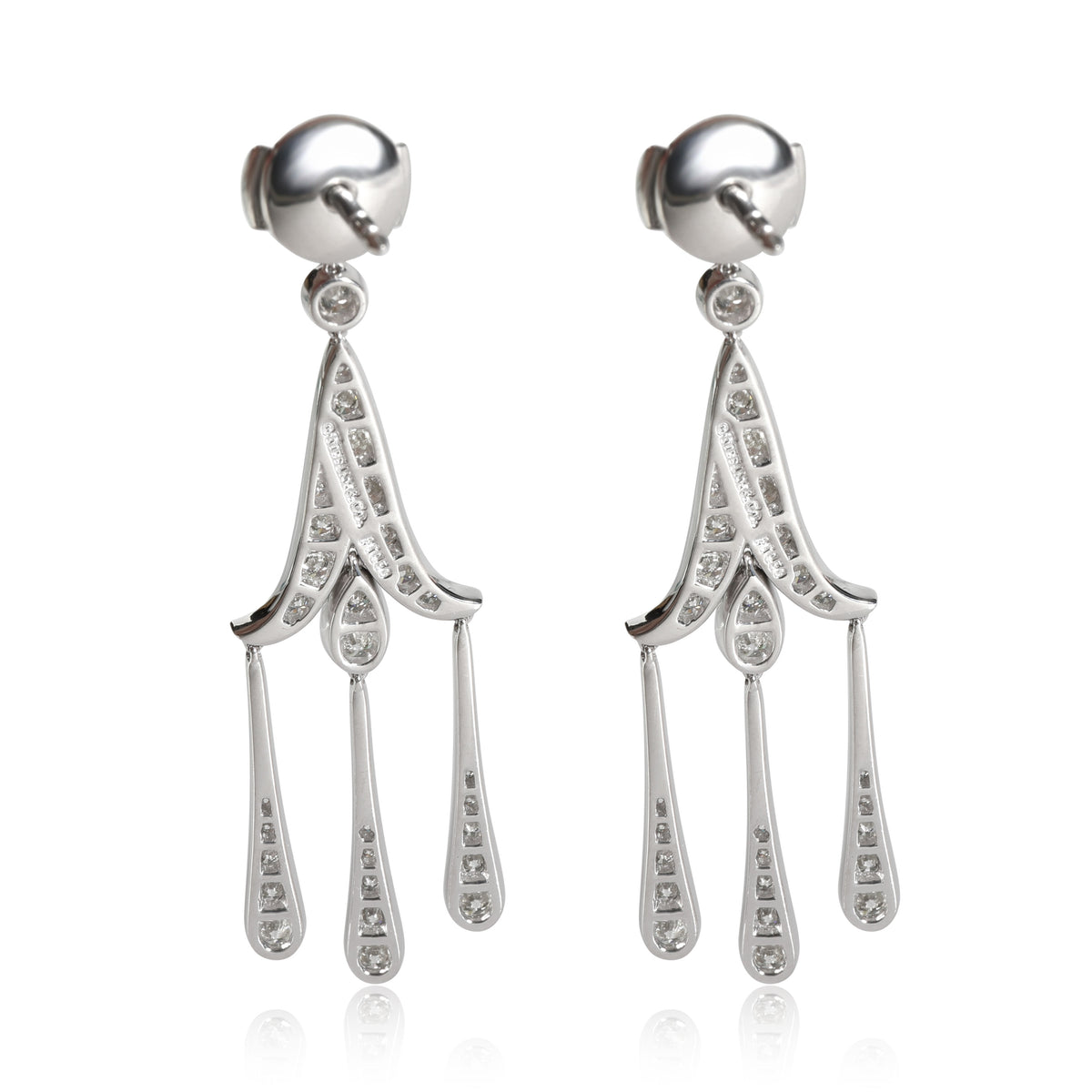 Tiffany & Co. Legacy Diamond Earrings in 18K White Gold 1.75 CTW