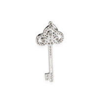 Tiffany & Co. Keys Diamond Fleur De Lis Pendant in 950 Platinum 0.5 CTW