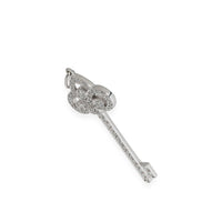 Tiffany & Co. Keys Diamond Fleur De Lis Pendant in 950 Platinum 0.5 CTW