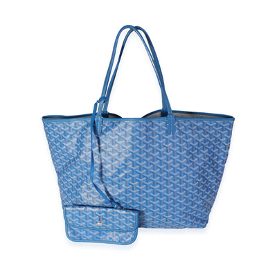 Goyard Blue Goyardine Saint Louis GM Tote