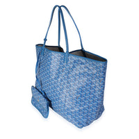 Goyard Blue Goyardine Saint Louis GM Tote