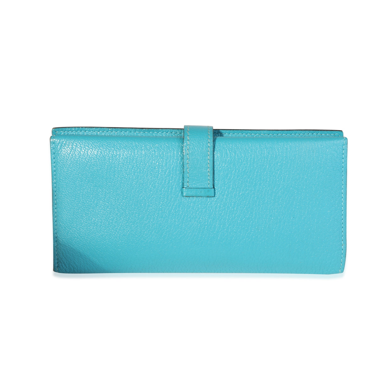 Hermes Chevre Mysore Bearn Card Holder Wallet Bleu Royal