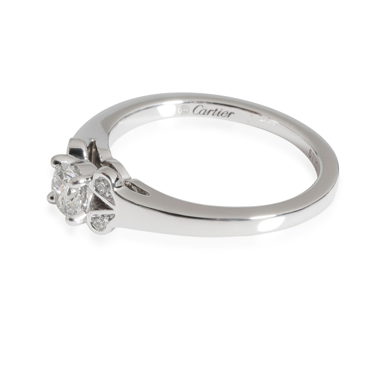 Cartier Ballerine Diamond Engagement Ring in Platinum D VS2 0.3 CTW