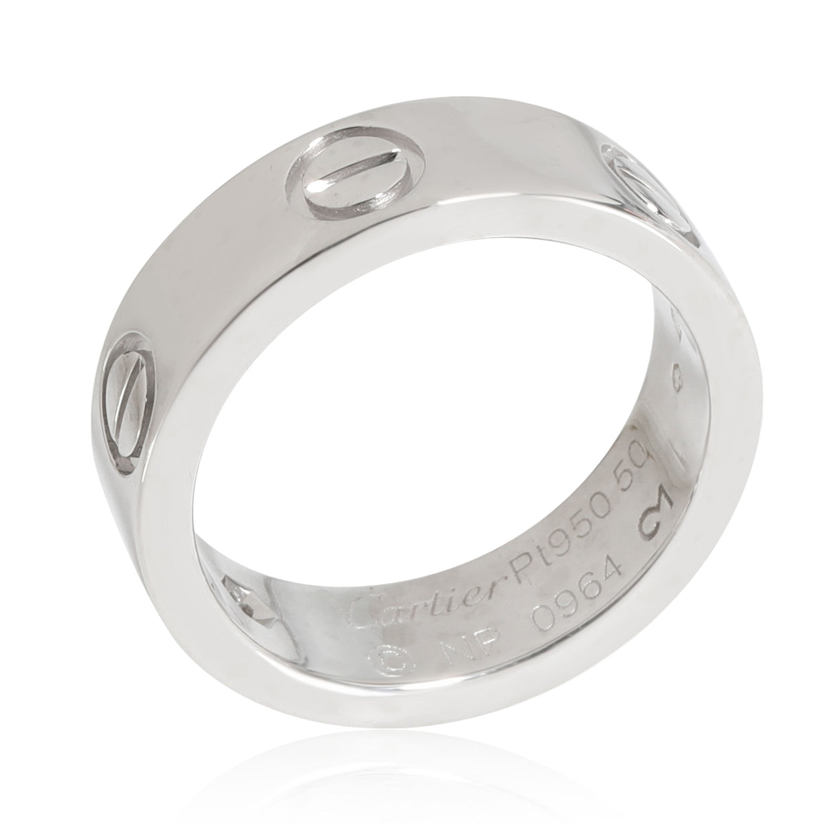 Cartier LOVE Diamond Ring in Platinum 0.09 CTW