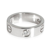 Cartier LOVE Diamond Ring in 18k White Gold 0.22 CTW