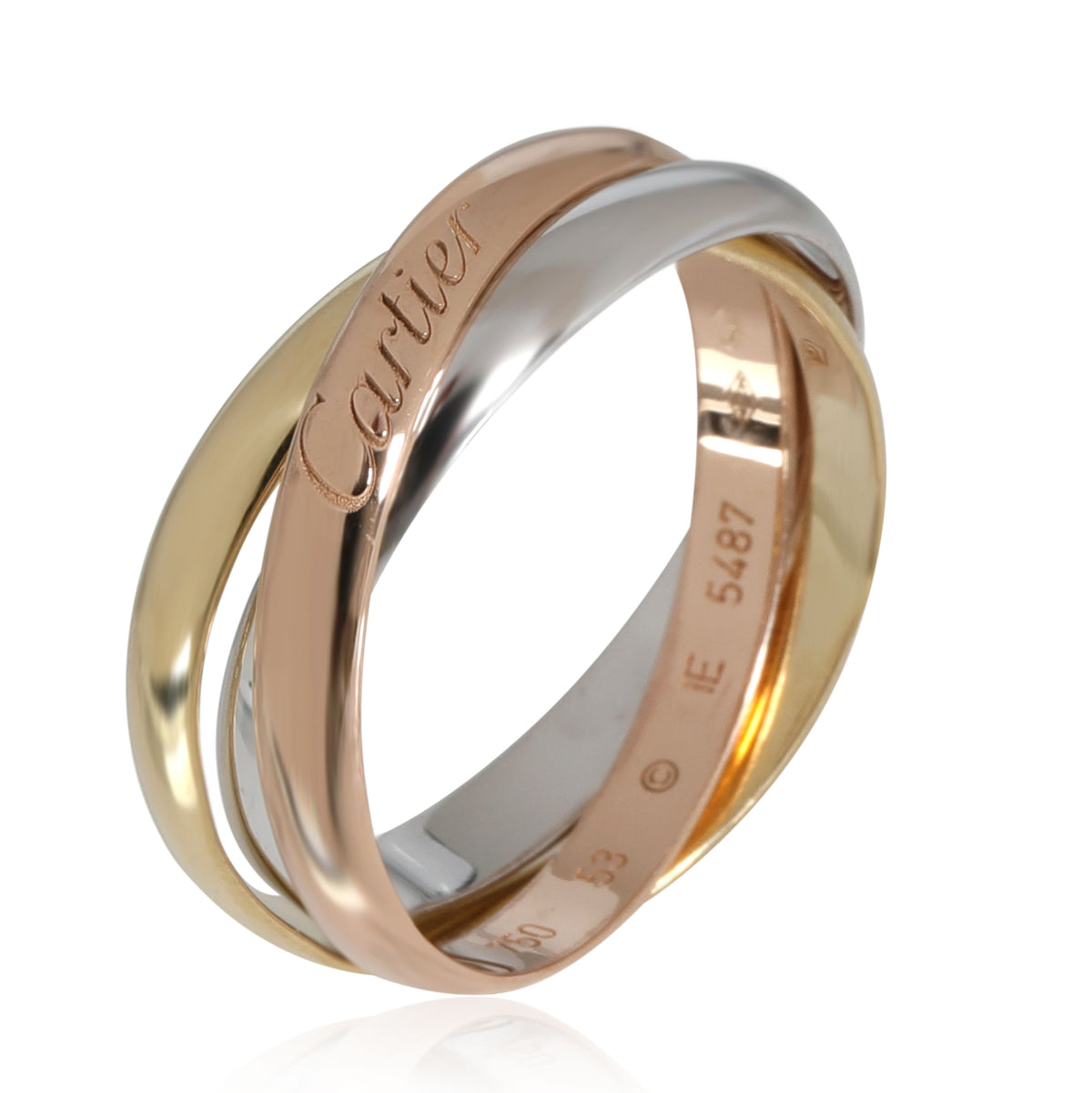 Cartier Trinity Ring in 18K 3 Tone Gold