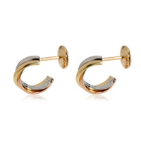 Cartier Trinity Hoop Earring in 18K 3 Tone Gold