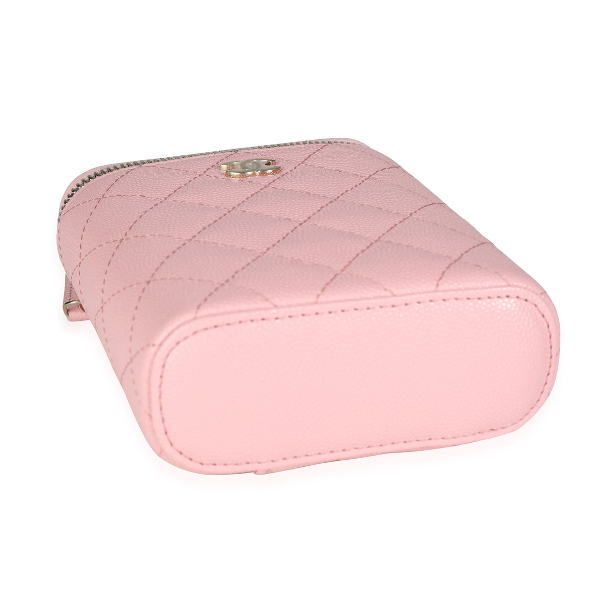 Chanel Filigree Vanity Case Quilted Iridescent Caviar Medium at