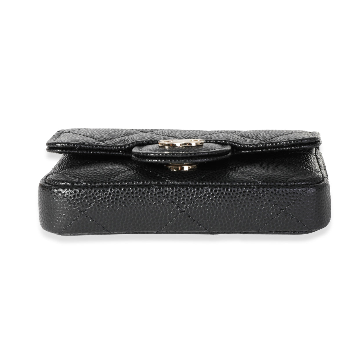 Chanel Black Quilted Caviar Classic Mini Chain Belt Bag, myGemma
