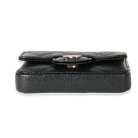 Chanel Black Quilted Caviar Classic Mini Chain Belt Bag