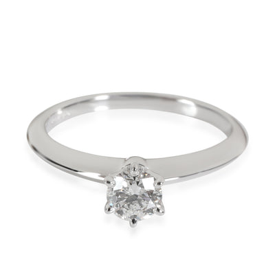 Tiffany & Co. Diamond Engagement Ring in Platinum F VVS2 0.38 CTW