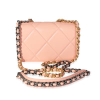 Chanel Orange Claire Quilted Lambskin Chanel 19 WOC