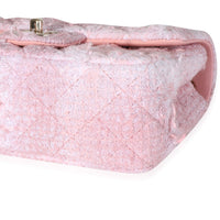 Chanel Pink & White Tweed Mini Rectangle Classic Flap