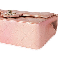 Chanel Metallic Rose Gold Ombré Classic Rectangular Mini Flap Bag