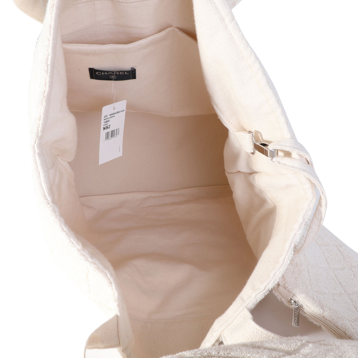 Chanel Cream Terry Beach Tote with Towel and Pouch myGemma QA