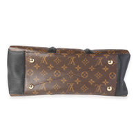 Louis Vuitton Black Leather & Monogram Canvas Soufflot MM