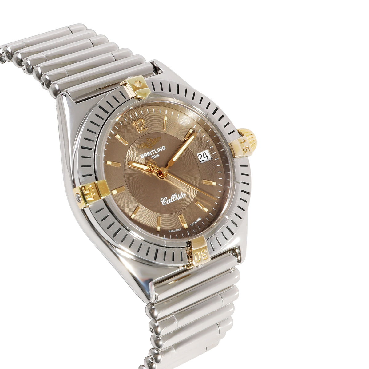 Breitling Callisto B57045 Unisex Watch in 18kt Stainless Steel/Yellow Gold