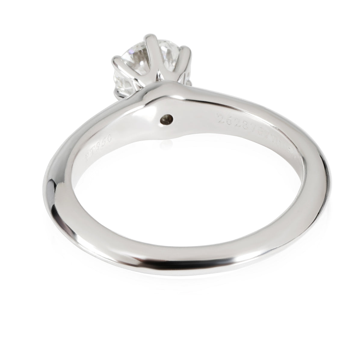 Tiffany & Co. Diamond Engagement Ring in Platinum F VS2 0.64 CTW