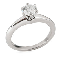 Tiffany & Co. Diamond Engagement Ring in Platinum F VS2 0.64 CTW