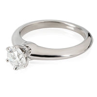 Tiffany & Co. Diamond Engagement Ring in Platinum F VS2 0.64 CTW