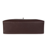 Hermès Chocolat Swift Kelly Pochette PHW