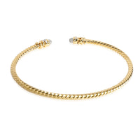 David Yurman Helena Petite Diamond Bangle in 18K Yellow Gold 0.28 CTW