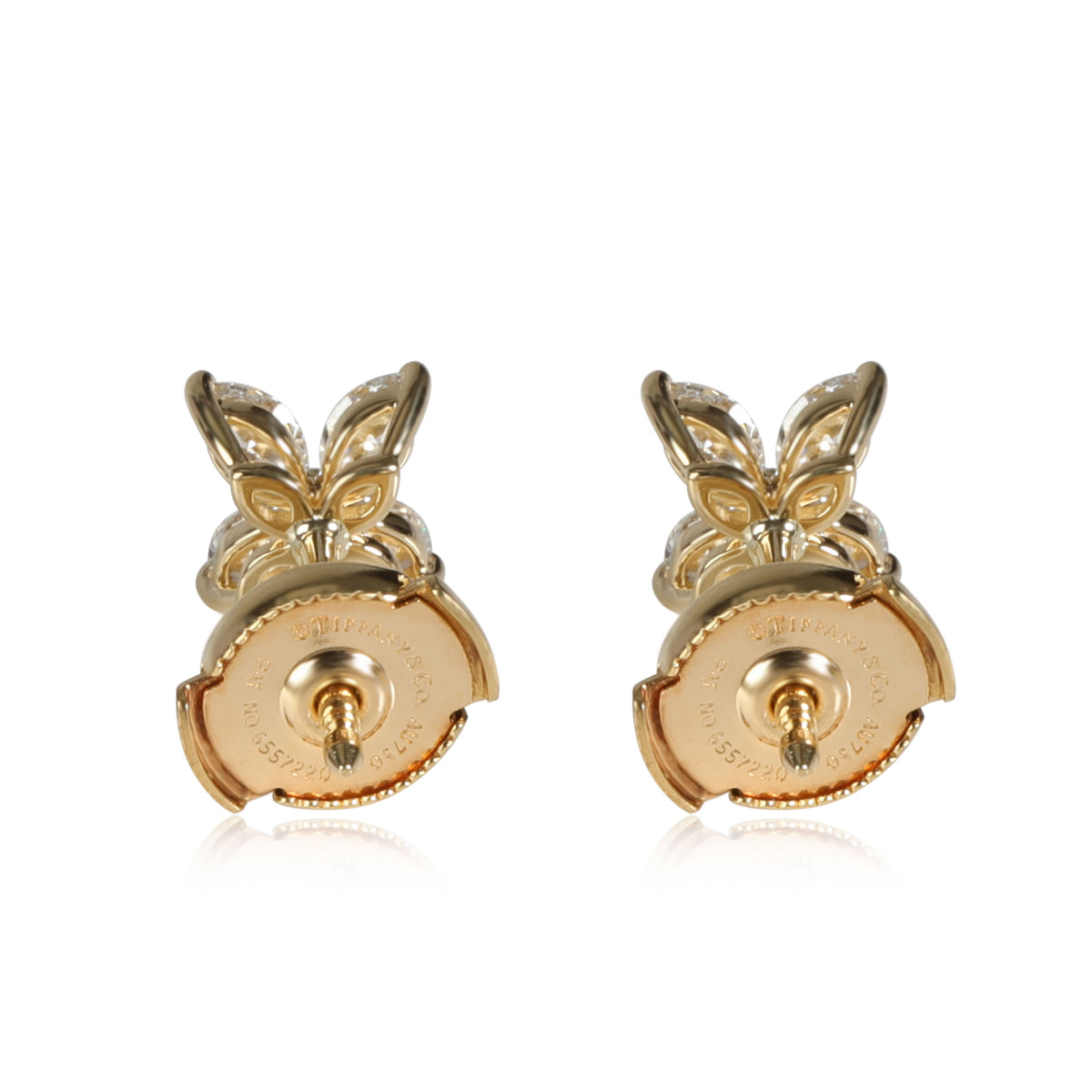 Tiffany & Co. Victoria Diamond Earrings in 18k Yellow Gold 0.64 CTW