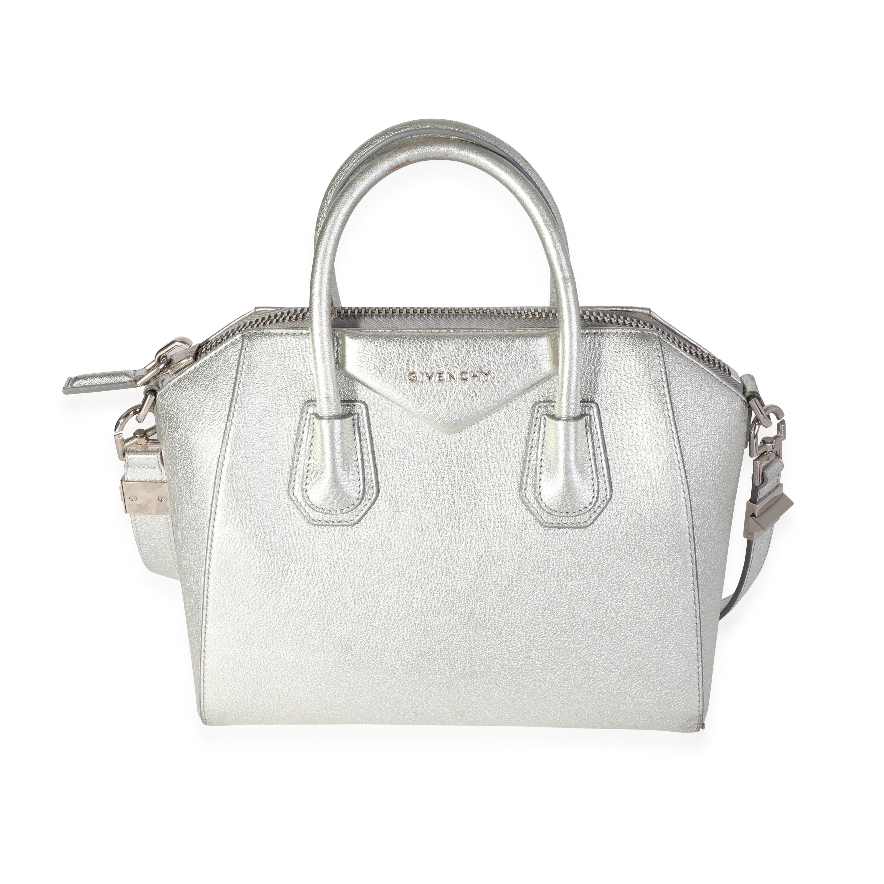 Silver givenchy antigona hot sale