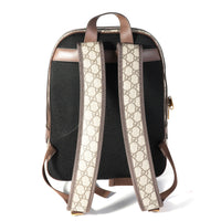 Gucci GG Supreme and Brown Leather Medium Web Ophidia Backpack