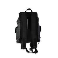 Gucci Black GG Supreme and Leather Backpack