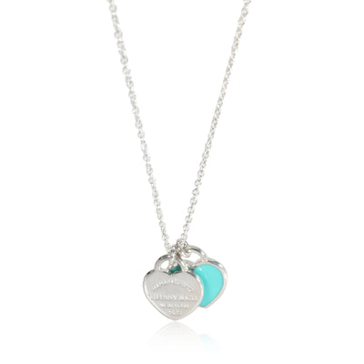 Tiffany & Co. Return To Tiffany Double Mini Heart Pendant in  Sterling Silver