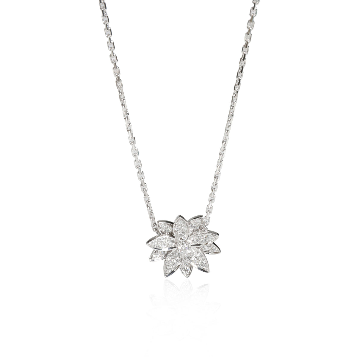Diamond Star Necklace in 14K White Gold, myGemma