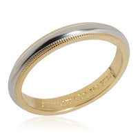 Tiffany & Co. Classic 3 mm Milgrain Wedding Band in 18K Yellow Gold & Platinum