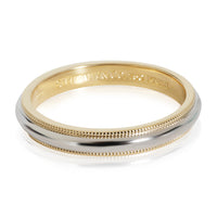 Tiffany & Co. Classic 3 mm Milgrain Wedding Band in 18K Yellow Gold & Platinum