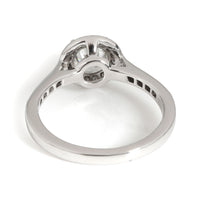 Tiffany & Co. Halo Diamond Engagement Ring in Platinum H VS2 1.22 CTW