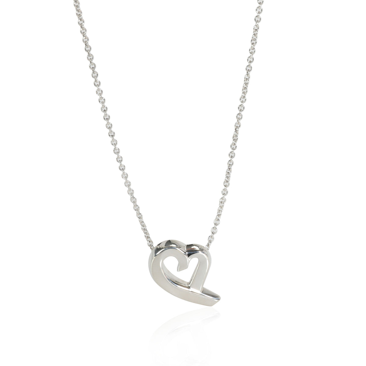 Tiffany & Co. Paloma Picasso Loving Heart Pendant in  Sterling Silver