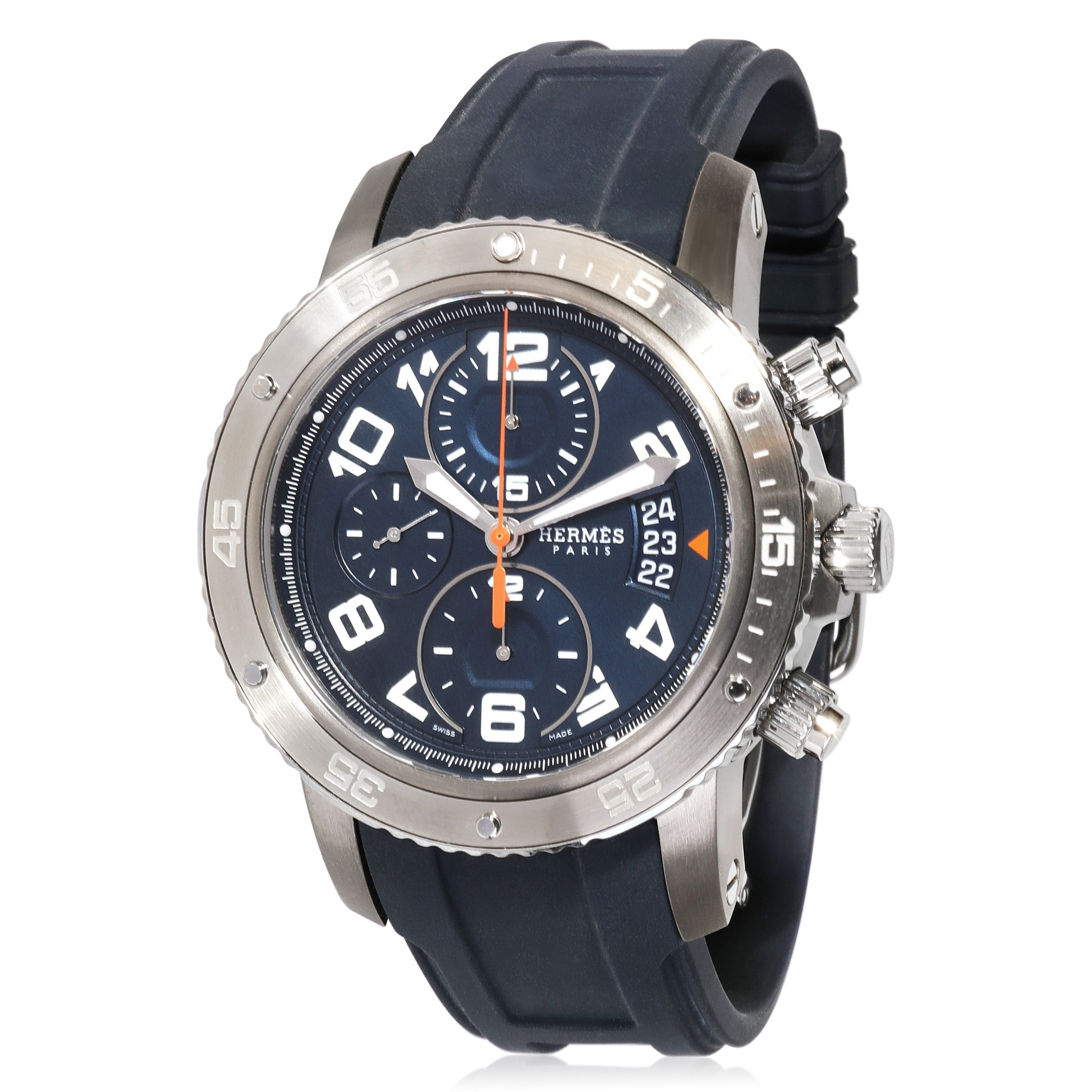 Hermes Clipper Chronograph Titanium Automatic Diver Men's Watch CP2.941