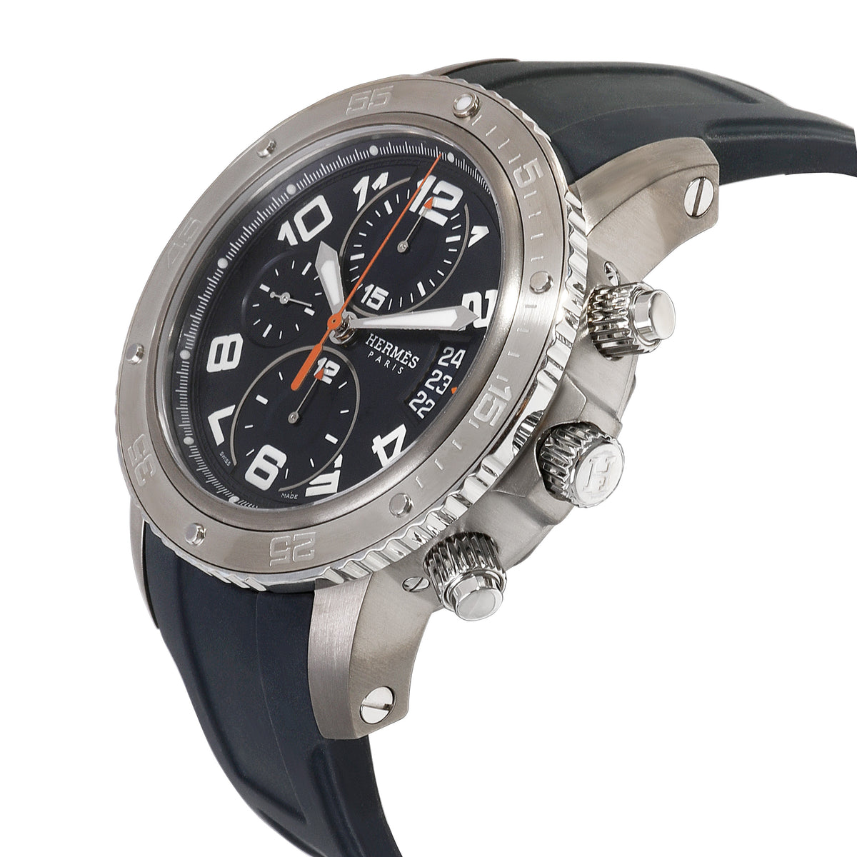 Hermès Clipper Chrono CP2.941.630.1C3 Men's Watch in  Titanium