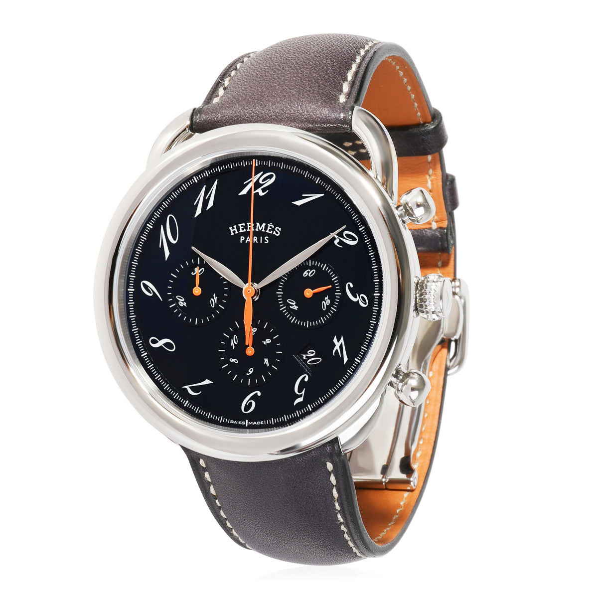 Hermès Arceau AR4.910.630.DD76 Mens Watch in  Stainless Steel