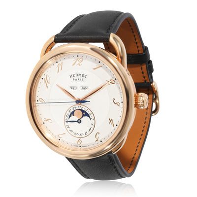 Hermès Arceau Grande Lune AR8.870.221.MHA Mens Watch in 18kt Rose Gold