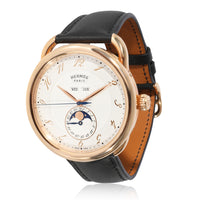 Hermès Arceau Grande Lune AR8.870.221.MHA Mens Watch in 18kt Rose Gold