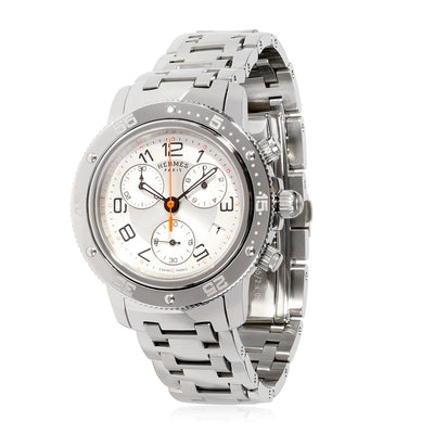 Hermès Clipper Chrono CP2.410.220.4965 Unisex Watch in  Stainless Steel